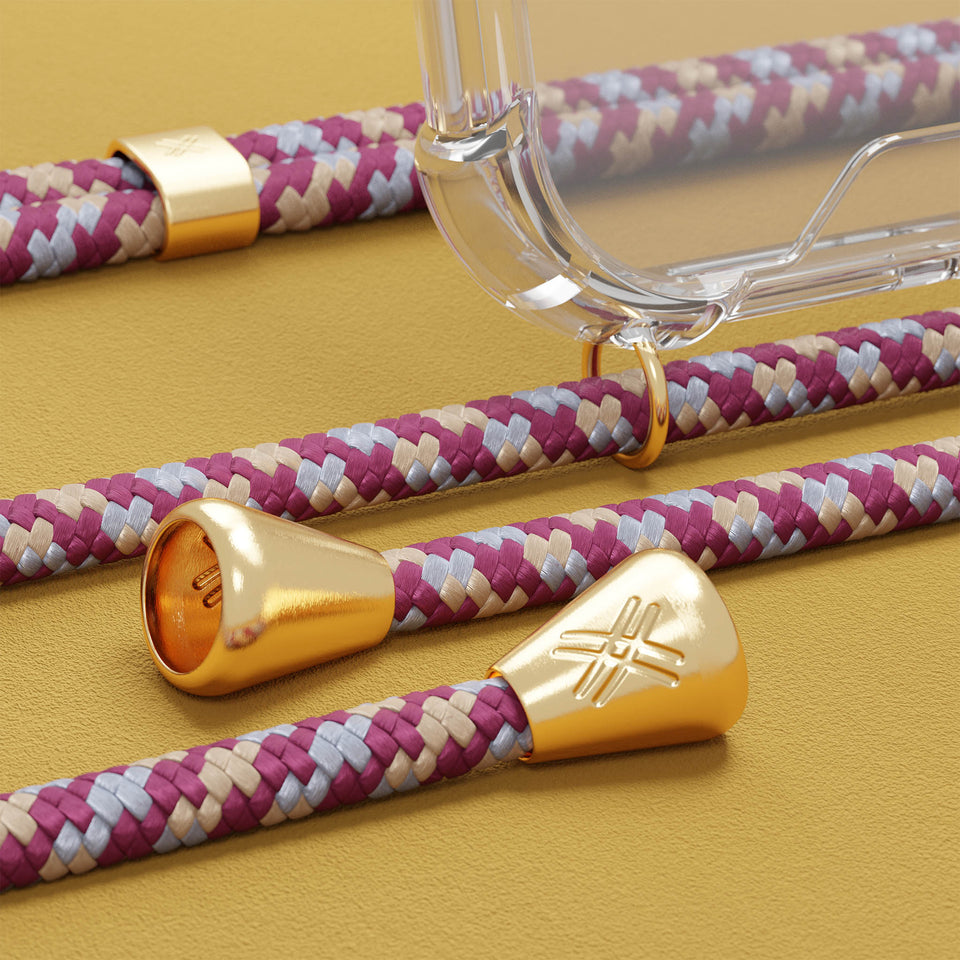 Bordeaux Camouflage Basic Necklace
