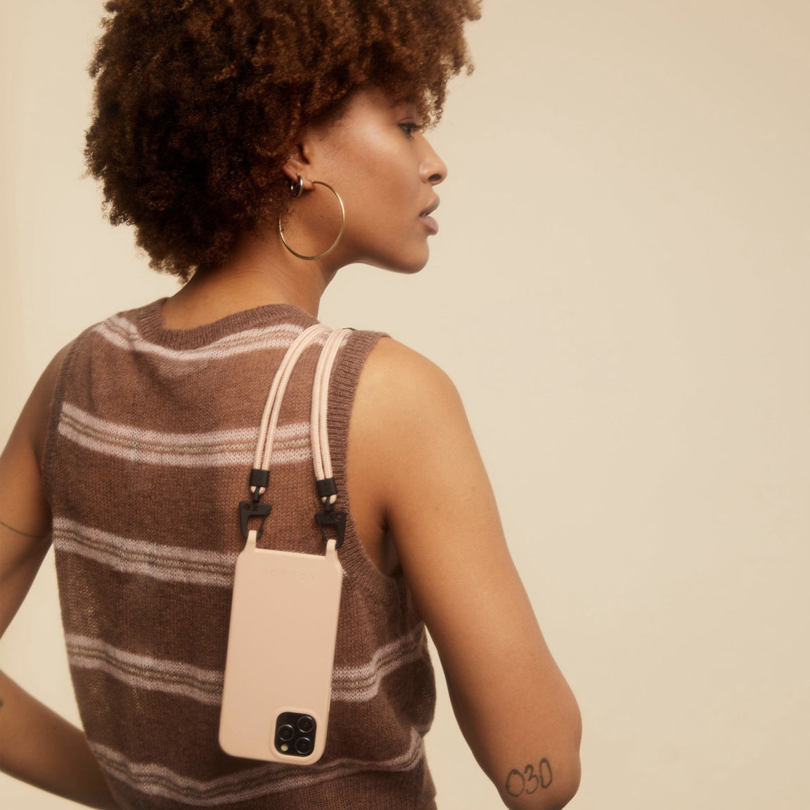 Powder Pink Phone Necklace